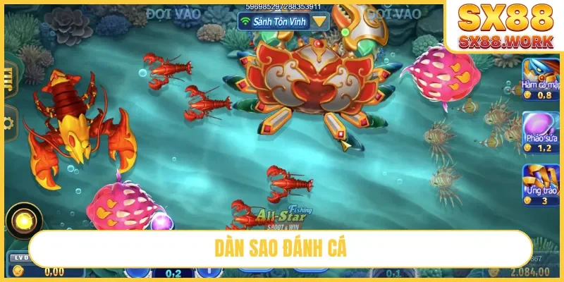 dàn sao đánh cá