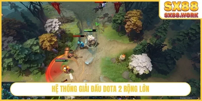 Hệ thống giải đấu Dota 2 rộng lớn