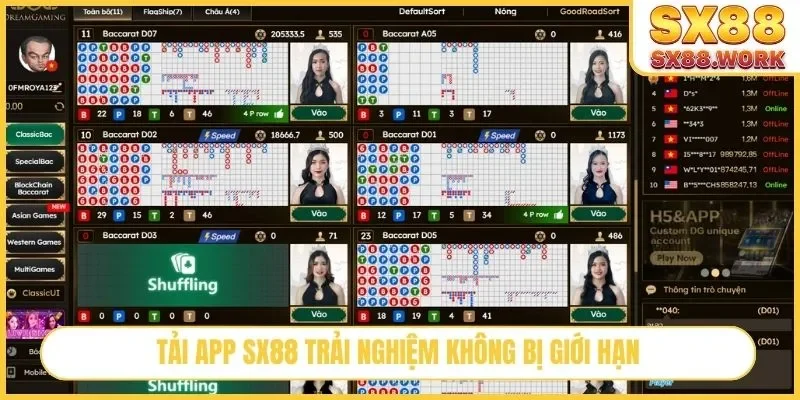 Tải app SX88 trải nghiệm không bị giới hạn